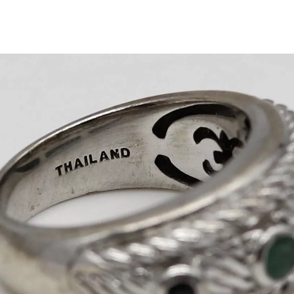 Judith Ripka sterling silver multi stone ring - Picture 7 of 7